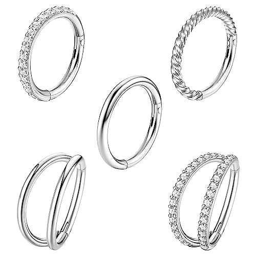 Diamday Nasenpiercing Ring Septum Piercing Chirurgenstahl für Frauen Männe von Diamday