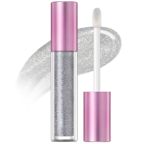 Holographic Lip Gloss - Holographic Pink Pulsar Glitter Lip Gloss,Long Lasting Waterproof,for a Sparkly Finish for Women Girls (#2) von Diameleo