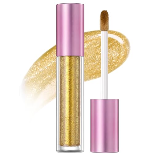 Holographic Lip Gloss - Holographic Pink Pulsar Glitter Lip Gloss,Long Lasting Waterproof,for a Sparkly Finish for Women Girls (#4) von Diameleo