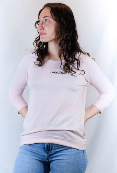 Diamond-Army Creme Pink Pullover mit Schriftzug von Diamond-Army