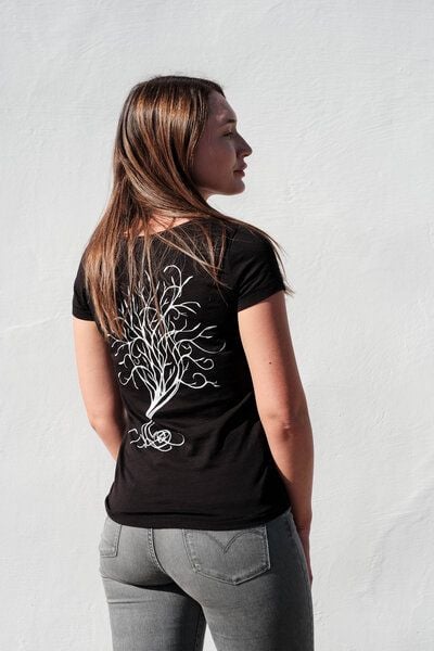 Diamond-Army Nachtschwarzes Shirt mit Baumdesign von Diamond-Army