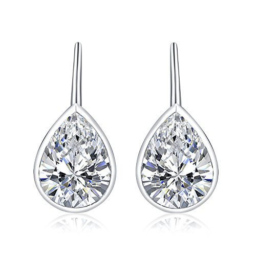 Diamond Treats 925 Sterling Silber Teardrop Ohrringe für Damen und Mädchen, niedliche birnenförmige Tropfen-Ohrringe für Frauen, Damen Ohrringe aus 925 Silber mit Geschenkbox von Diamond Treats