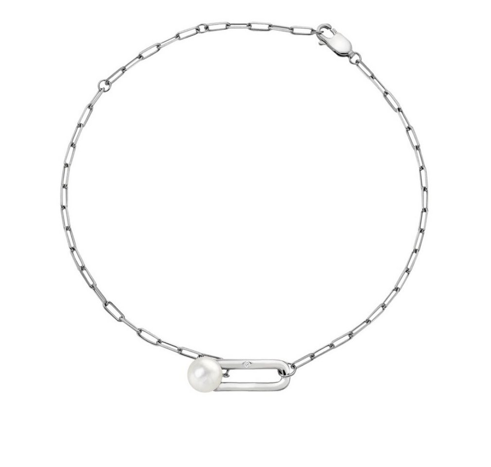 Diamond Armband Elegant silver bracelet with diamond and pearl Linked DL652 von Diamond