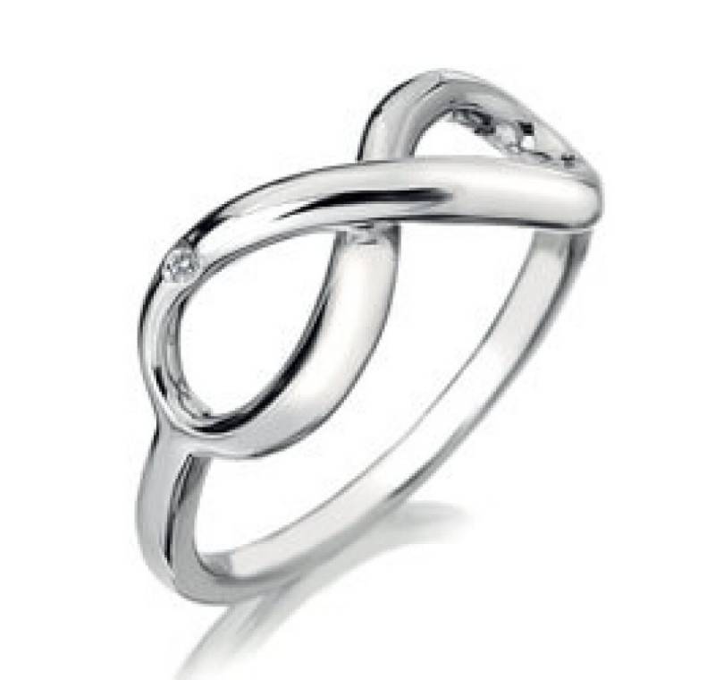 Diamond Fingerring Silver Ring Infinity DR144 - Circuit: 54 mm von Diamond