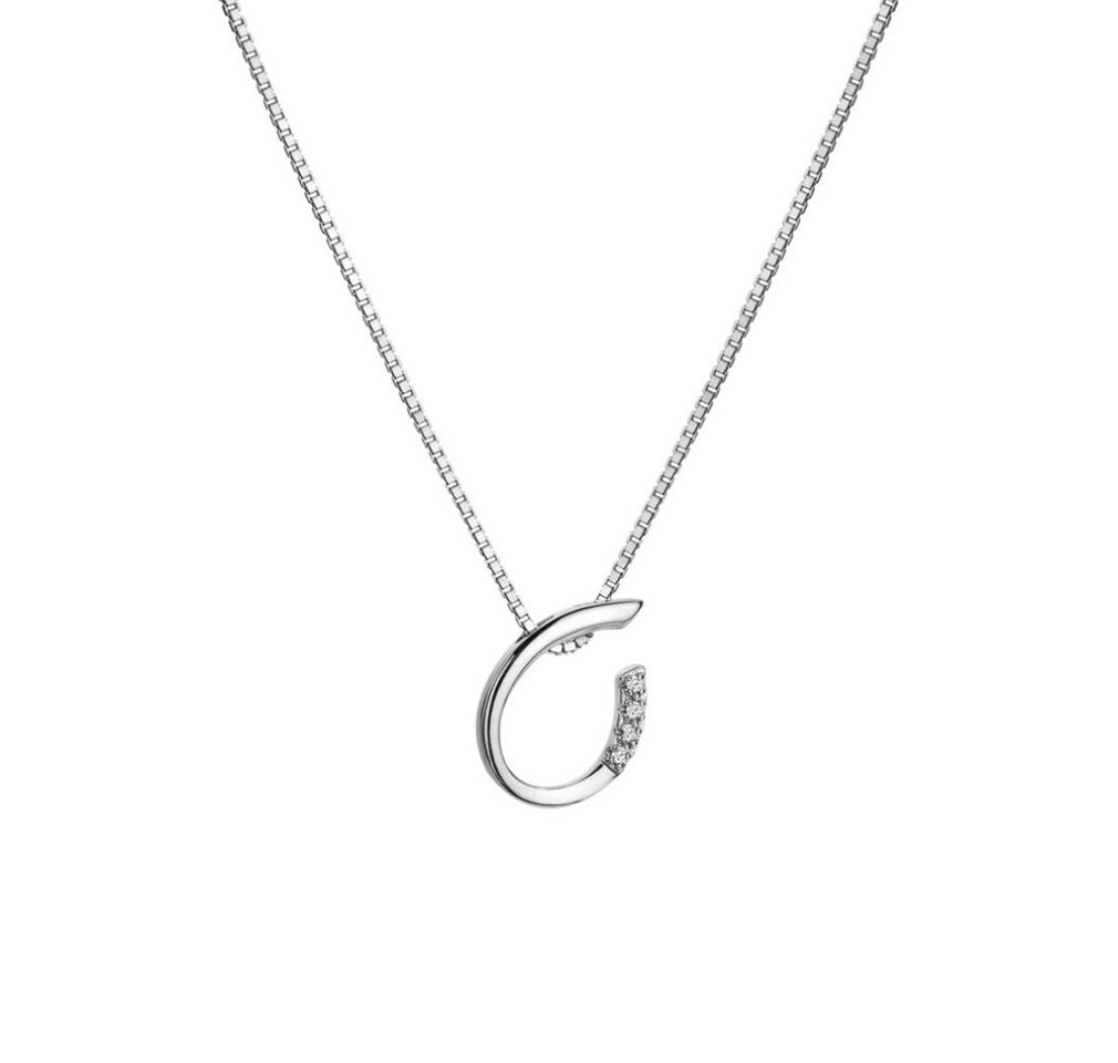 Diamond Kette mit Einhänger Elegant Silver Necklace with Diamonds Drop Much Loved DP908 von Diamond