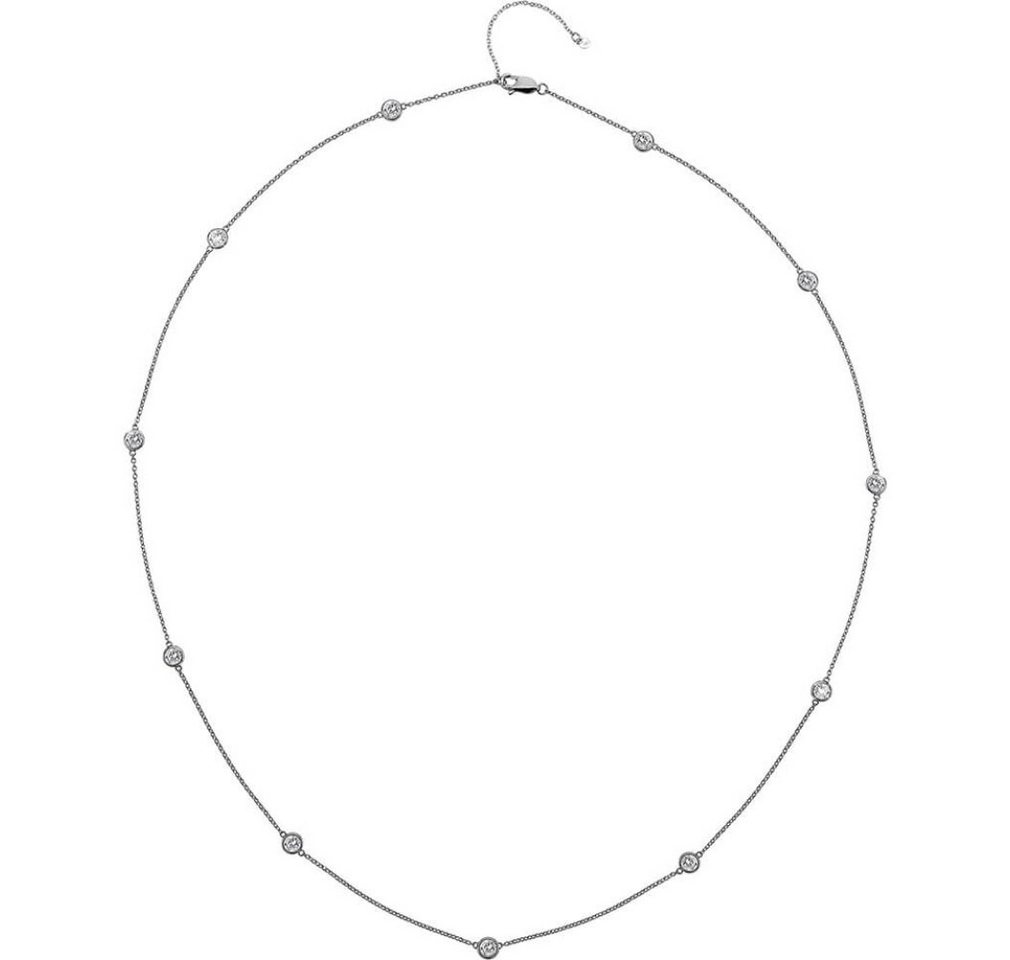 Diamond Kette mit Einhänger Luxury silver necklace with topazes and genuine diamond Willow DN131 von Diamond