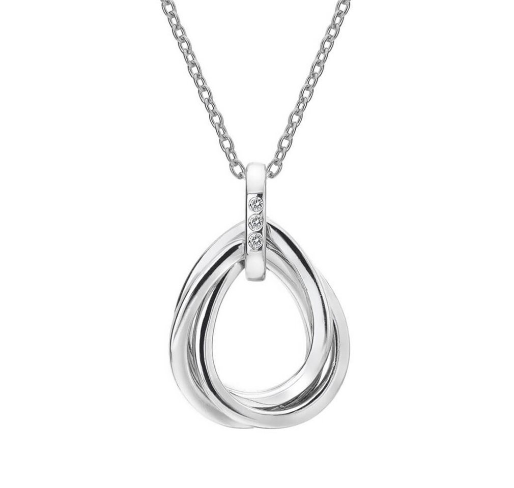 Diamond Kette mit Einhänger Silver necklace with diamonds Trio Teardrop DP779 (chain, pendant) von Diamond