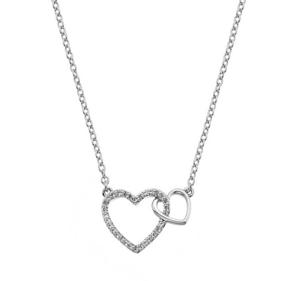 Diamond Kette mit Einhänger Silver necklace with genuine diamond Flora DP731 von Diamond