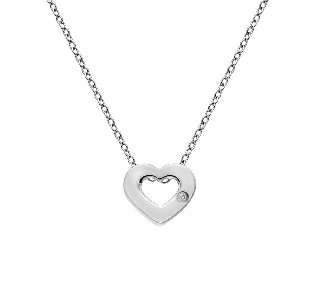 Diamond Kette mit Einhänger Silver necklace with heart Amulets DP747 von Diamond