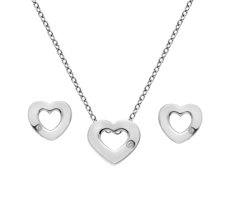 Diamond Ohrring-Set Amulets SS136 silver jewelry set (necklace, earrings) von Diamond