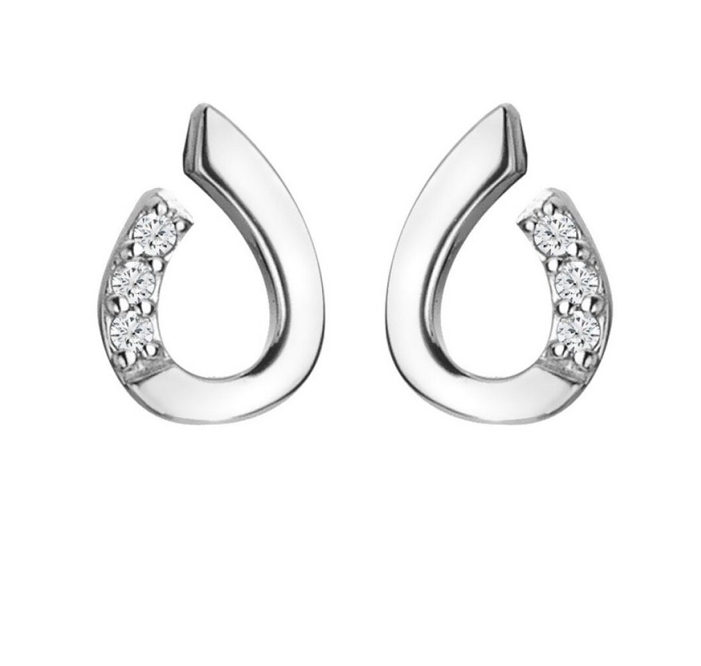 Diamond Ohrring-Set Elegant silver earrings with diamonds Much Loved DE729 von Diamond