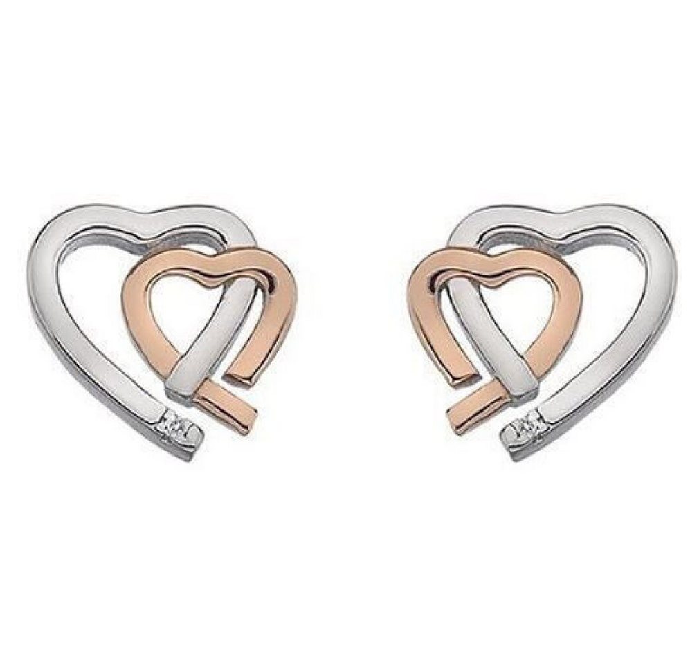 Diamond Ohrring-Set Ladies´ Bicolor Earrings Love DE532 von Diamond