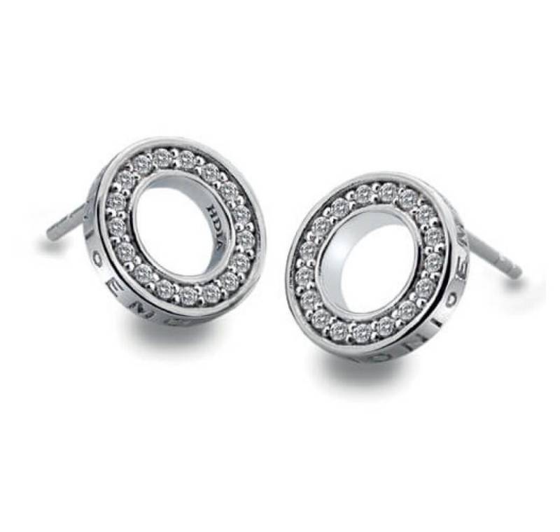 Diamond Ohrring-Set Silver earrings Emozioni Saturno Clear DE408 von Diamond