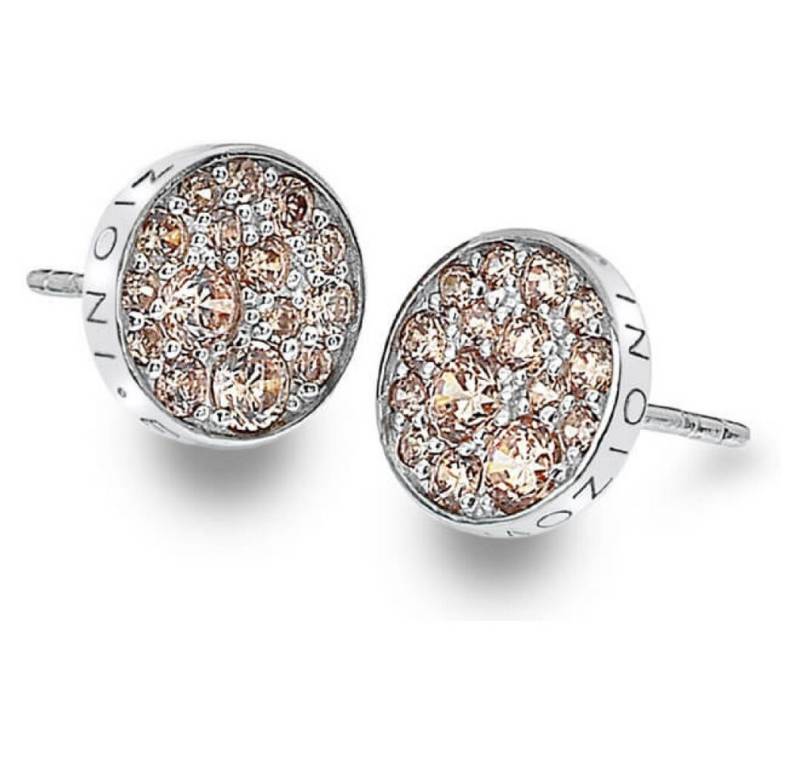Diamond Ohrring-Set Silver earrings Emozioni Scintilla Champagne DE454 von Diamond
