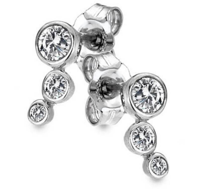 Diamond Ohrring-Set Silver earrings with diamonds Tender DE640 von Diamond