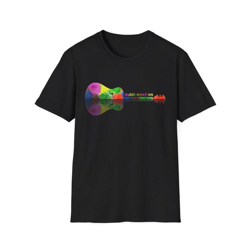 T-Shirt Regenbogen-Gitarre von BlankBoldness