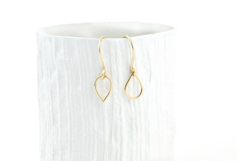 Gold Tropfen Ohrringe | Hängeohrringe Gold Tropfen Ohrringe | Hängeohrringe von DiamondFishJewellery