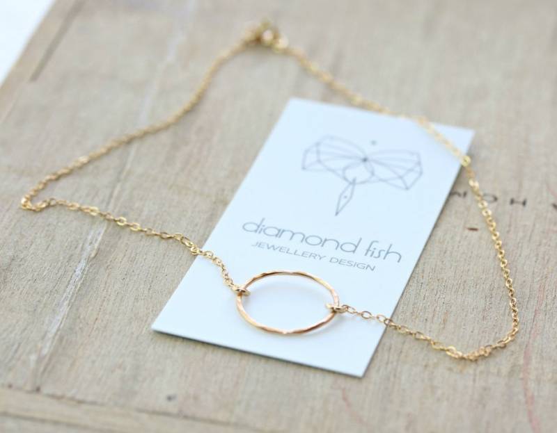 Karma Circle Halskette in 14K Gold Filled | Rotgold Sterling Silber Minimalist Schmuck Layering Geschenk Für Sie Karma Circle Halskette in 14K Gold Filled | Rotgold Sterling Silber Minimalist Schmuck Layering Geschenk Für Sie von DiamondFishJewellery