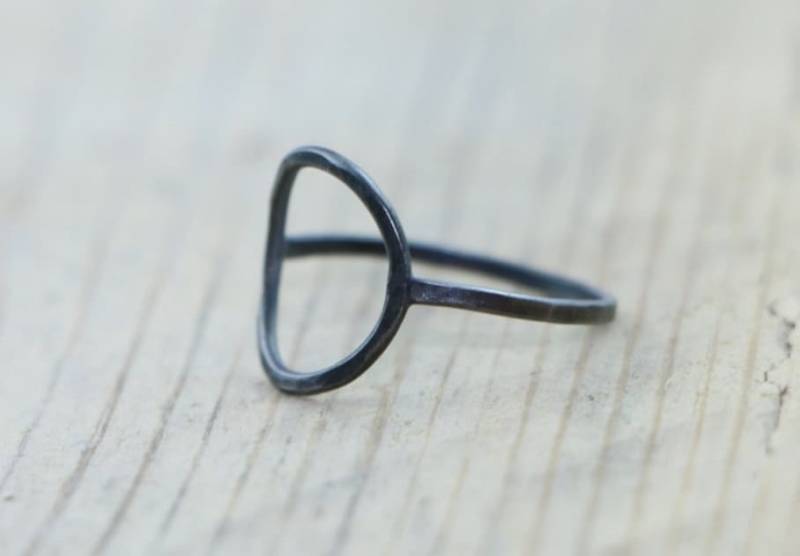 Silber Karma Kreis Ring von DiamondFishJewellery