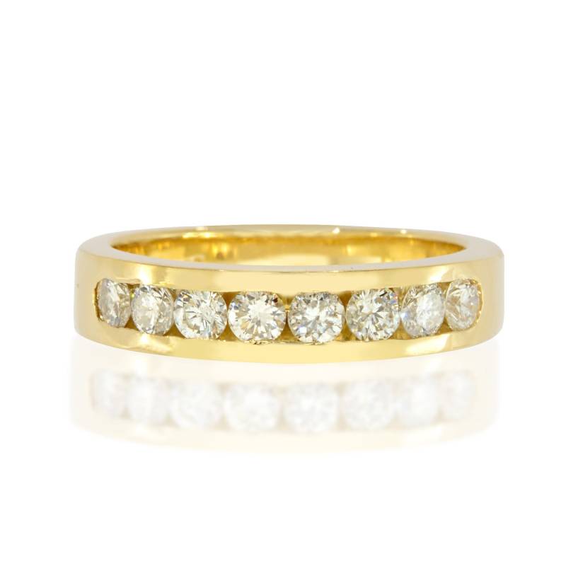 Channel Set Diamant Band, Ehering, Ring, Setting Solid Gold Braut Geschenk von DiamondHouseUS