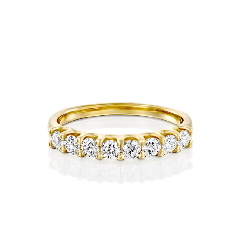 Einzigartige Halb Eternity Diamant Ring, Ehering, Reihen Band, Jubiläum Echter Geschenk Für Sie von DiamondHouseUS