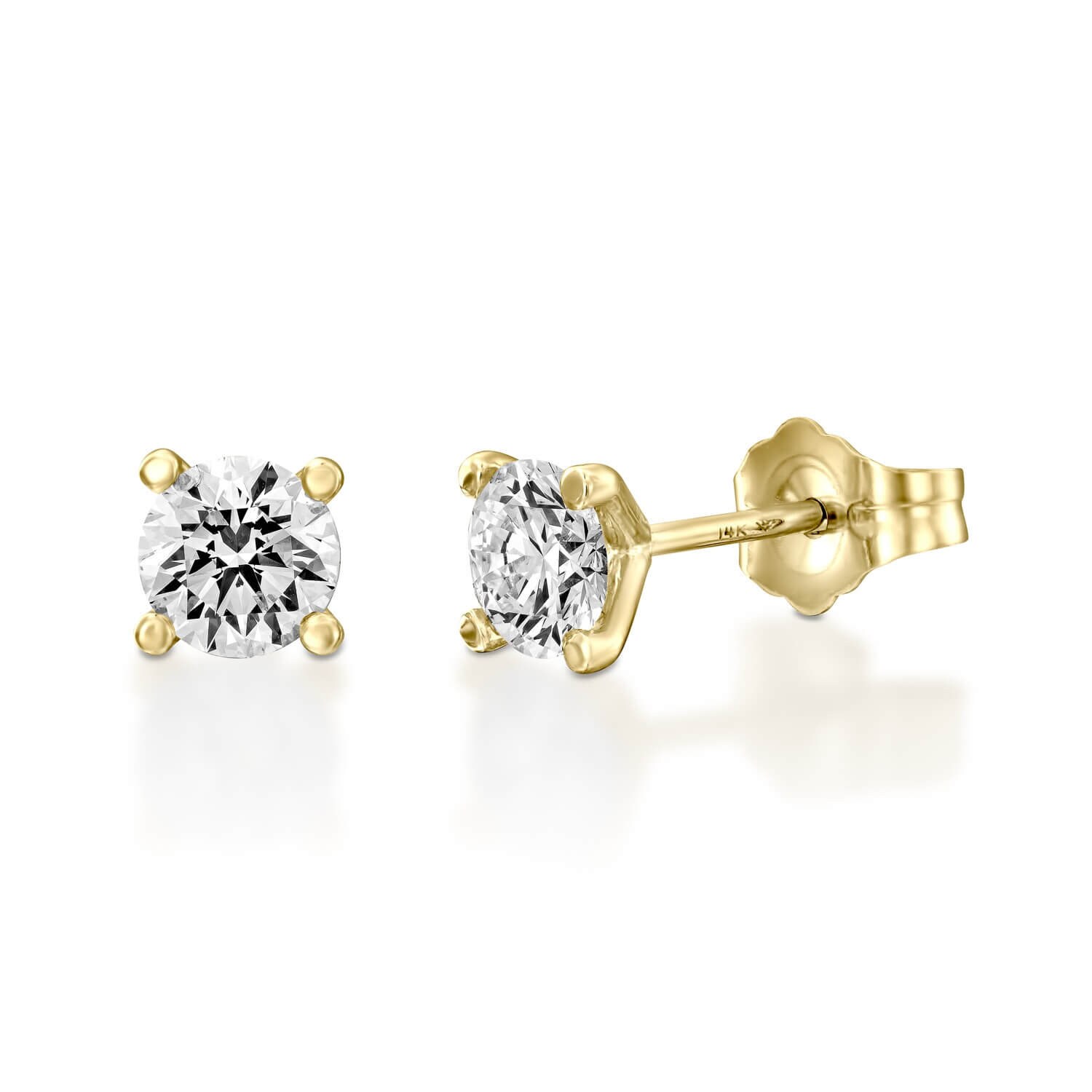 Runde Diamant Ohrstecker 2, 00Ct, Solitär Ohrringe, Frauen Ohrstecker, Echte Diamant, Geschenk Für Jubiläum, Ohrringe Verkauf von DiamondHouseUS