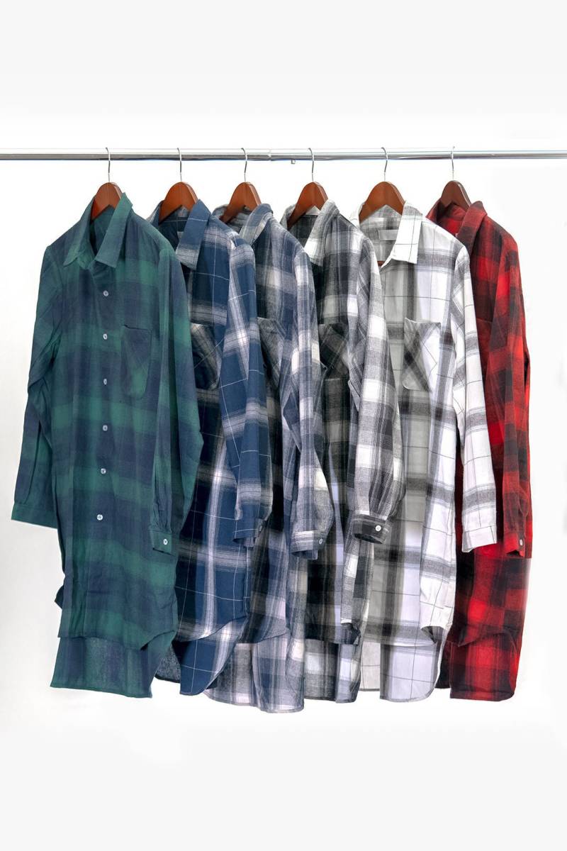 Fannel Pj Kleid/Brautjungfer Bevor Ich Bereit Bin Boyfriend Shirt Kariertes Hemd Oversized Holzfäller Nachtwäsche von DiamondStiletto