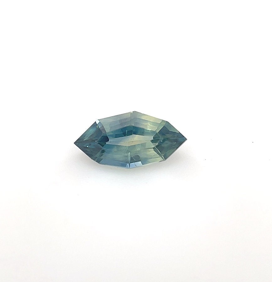 Aaaa 0, 51 Ct Lose Modifizierte Marquise Form Teal-Parti Saphir Verlobungsring Edelstein von Diamondful