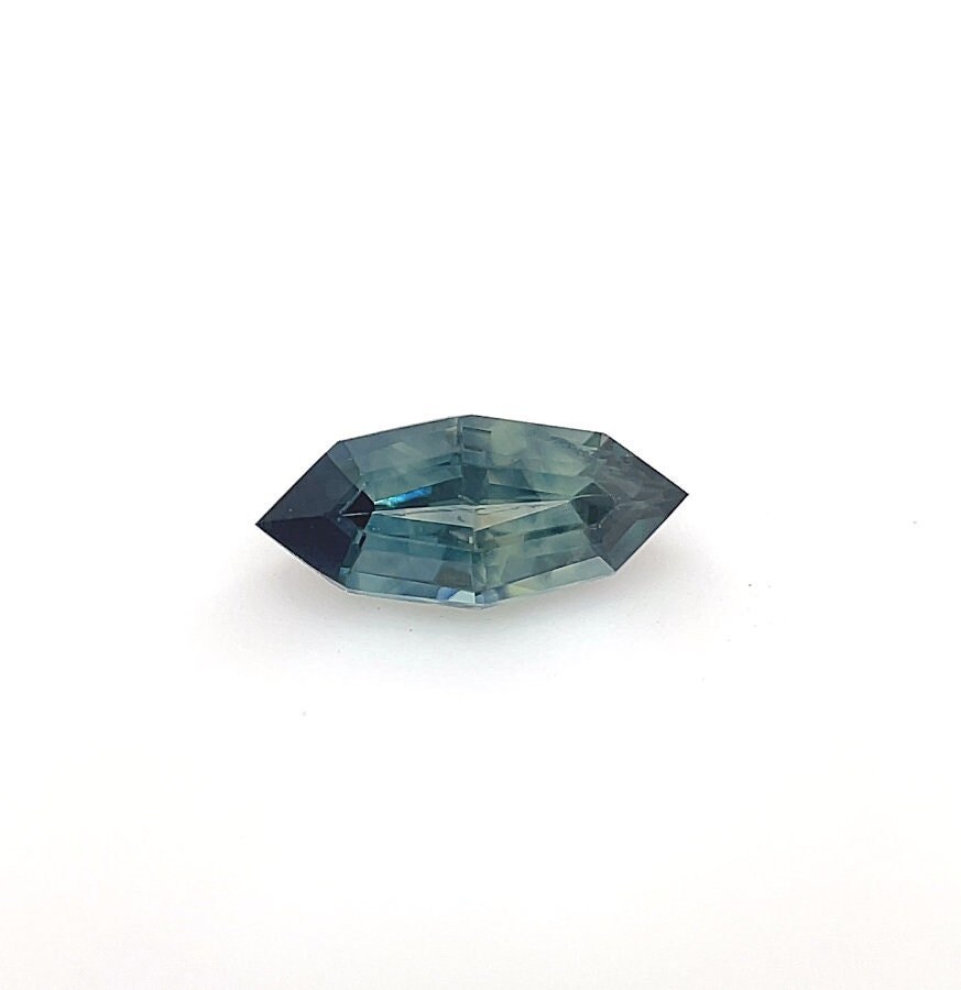 Aaaa 0, 53 Ct Lose Modifizierte Marquise Form Teal-Parti Saphir Verlobungsring Edelstein von Diamondful