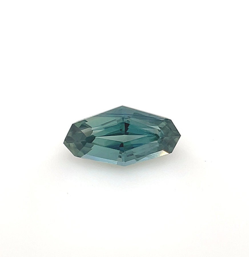 Aaaa 0, 54 Ct Lose Modifizierte Marquise Form Teal-Parti Saphir Verlobungsring Edelstein von Diamondful