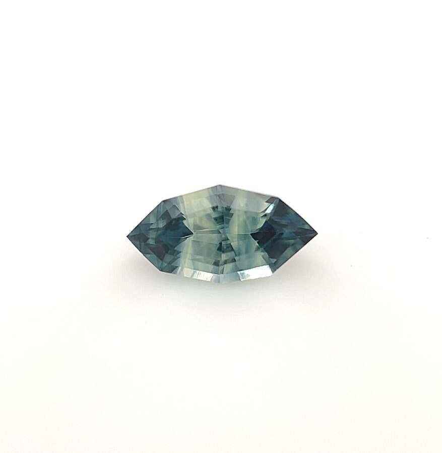 Aaaa 0, 55 Ct Lose Modifizierte Marquise Form Teal-Parti Saphir Verlobungsring Edelstein von Diamondful