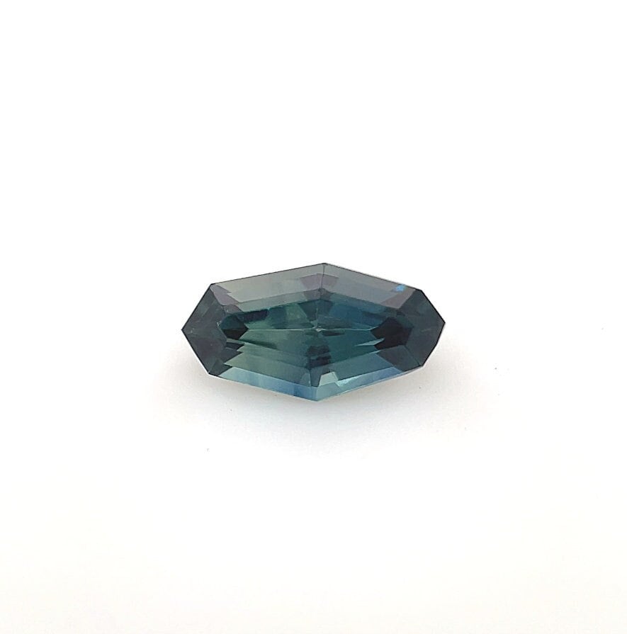 Aaaa 0, 61 Ct Lose Modifizierte Marquise Form Teal-Parti Saphir Verlobungsring Edelstein von Diamondful