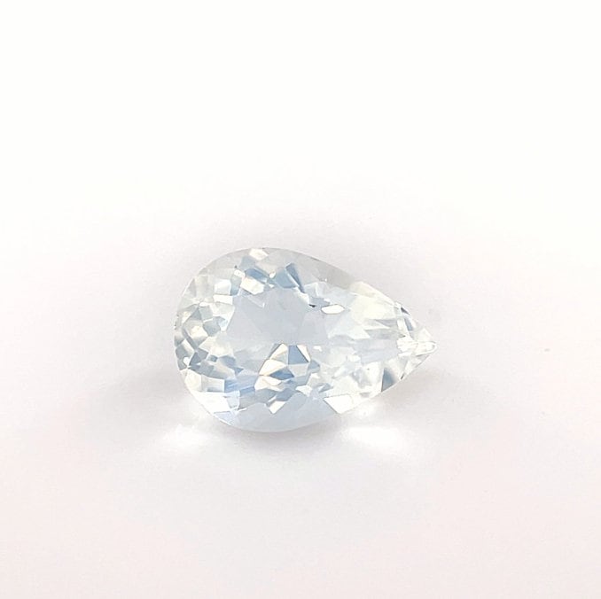 Aaaa Qualität 0, 70 Ct Pear Brilliant Cut Clear Rainbow Mondstein Verlobungsring Edelstein von Diamondful