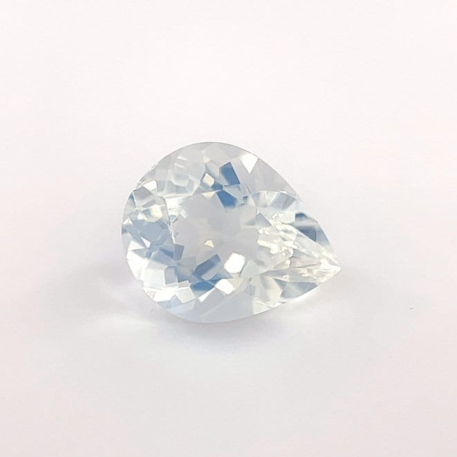 Aaaa Qualität 1, 20 Ct Pear Brilliant Cut Clear Rainbow Mondstein Verlobungsring Edelstein von Diamondful