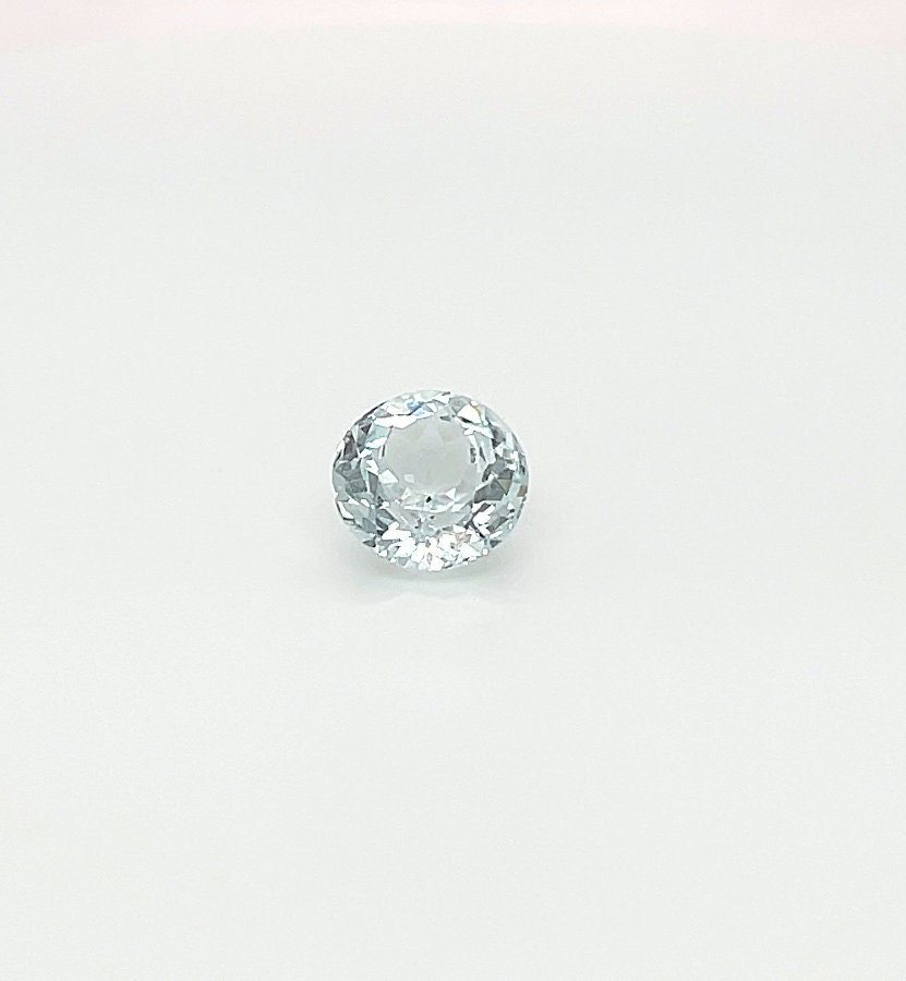 Aaaa Qualität 2, 70 Ct Locker Rund Brilliant Cut Pastell Grün Santamaria Aquamarin Verlobungsring Edelstein von Diamondful