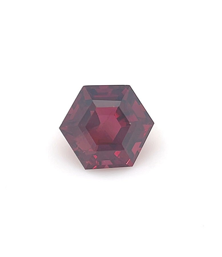 Top Qualität Unbehandelt Aaaa 0, 79 Ct Lose Hexagon Cut Red Spinell Verlobungsring Edelstein von Diamondful