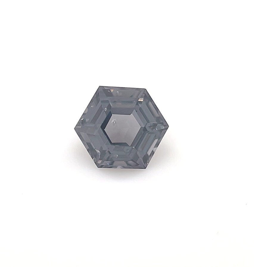 Top Qualität Unbehandelt Aaaa 0, 83 Ct Lose Hexagon Cut Grau Violett Spinell Verlobungsring Edelstein von Diamondful