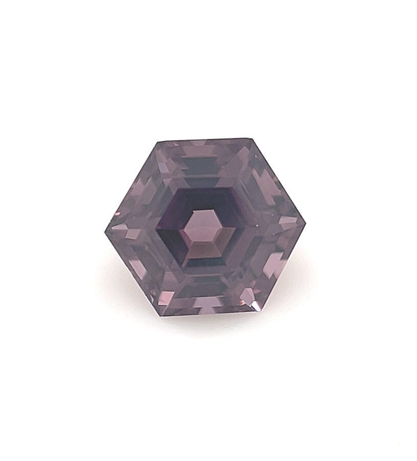 Top Qualität Unbehandelt Aaaa 0, 92 Ct Lose Hexagon Cut Lila Spinell Verlobungsring Edelstein von Diamondful