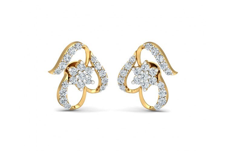 Runde Diamant Ohrstecker Ohrringe 1 Ct Insgesamt Neueste Zertifizierte Moissanite Hervorragende Qualität Geschenk Für Ihre Freundin Liebe Symbol von Diamondking007