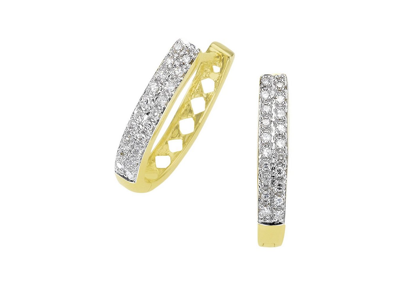 Diamonds by Ellen K. Paar Creolen 585 Gelbgold Diamant 0,20ct. von Diamonds by Ellen K.