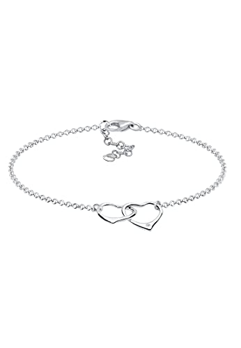 DIAMORE Armband Damen Herz Motiv Filigran mit Diamant (0.02 ct.) aus 925 Sterling Silber von DIAMORE