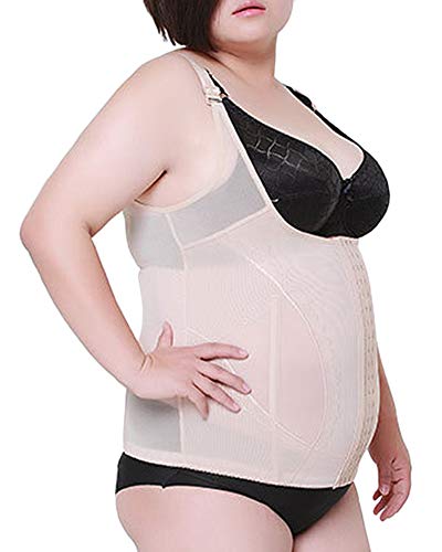 DianShaoA Figurformende Shapewear Damen Übergröße Atmungsaktiv Unterhemd Mit Offener Büste Aprikose 5XL DianShaoA Figurformende Shapewear Damen Übergröße Atmungsaktiv Unterhemd Mit Offener Büste Aprikose 5XL von DianShaoA