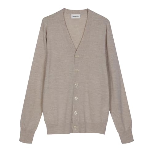 Diana Studio Herren Cardigan In Lana Merino Strickjacke, Helles Beige, Medium Diana Studio Herren Cardigan In Lana Merino Strickjacke, Helles Beige, Medium von Diana Studio