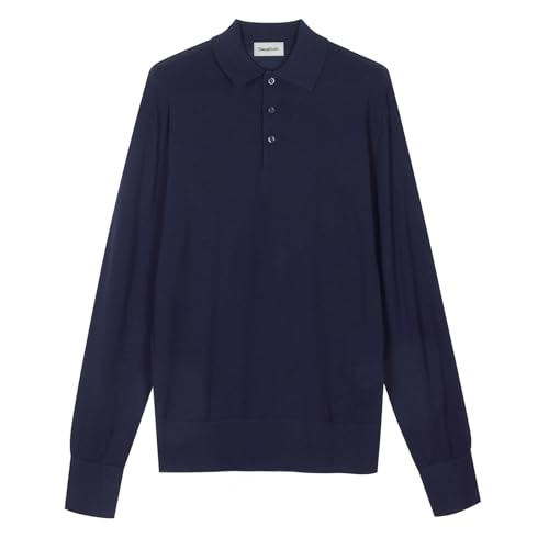 Diana Studio Herren Misto Cashmere Polo-Pullover, Marineblau, Medium von Diana Studio
