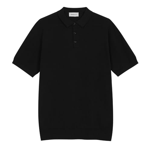 Diana Studio Men's Cotone Fresco Polo Shirt, Black, XXL Diana Studio Men's Cotone Fresco Polo Shirt, Black, XXL von Diana Studio