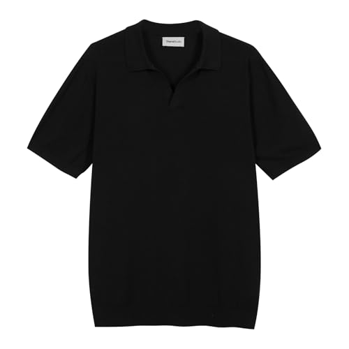 Diana Studio Men's Cotone Fresco Senza Botttoni Polo Shirt, Black, XXL Diana Studio Men's Cotone Fresco Senza Botttoni Polo Shirt, Black, XXL von Diana Studio
