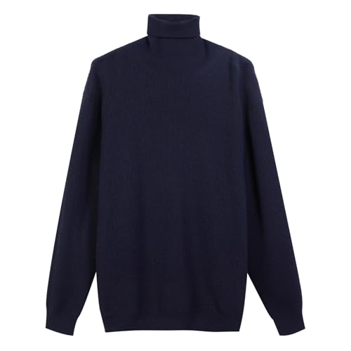 Diana Studio Men's Rollkragenpullover aus Kaschmir und Wolle Sweater, blau, Large von Diana Studio