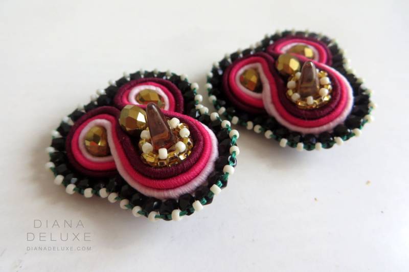 Himbeere Ohrringe Perlen/Verzierte Ohrclips Spike Schmuckclips Sautache Für Tochter Geschenk Schwester Geburtstag Himbeere Ohrringe Perlen/Verzierte Ohrclips Spike Schmuckclips Sautache Für Tochter Geschenk Schwester Geburtstag von DianaDeluxe