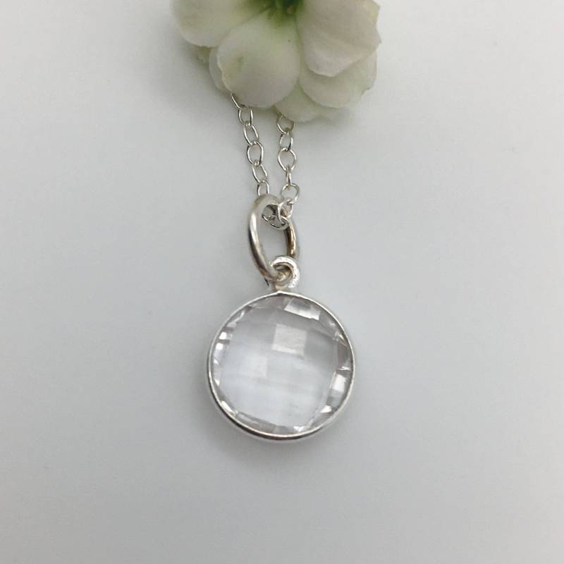 Diana Ingram Sterling Silber Kette Mit Bergkristall Anhänger von DianaIngramJewellery