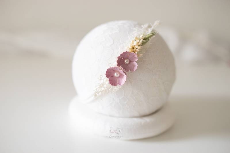 Haarband Baby/ Kinderfotos Requisiten/ Hochzeit Haardekor Mädchen/ Taufe Stirnband Kopfschmuck Kinder/ Haarreif von DianaKaraArt